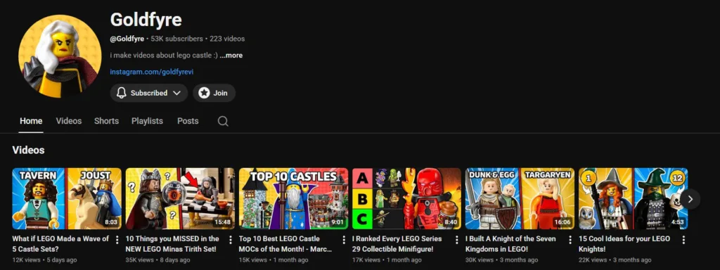 goldfyre youtube