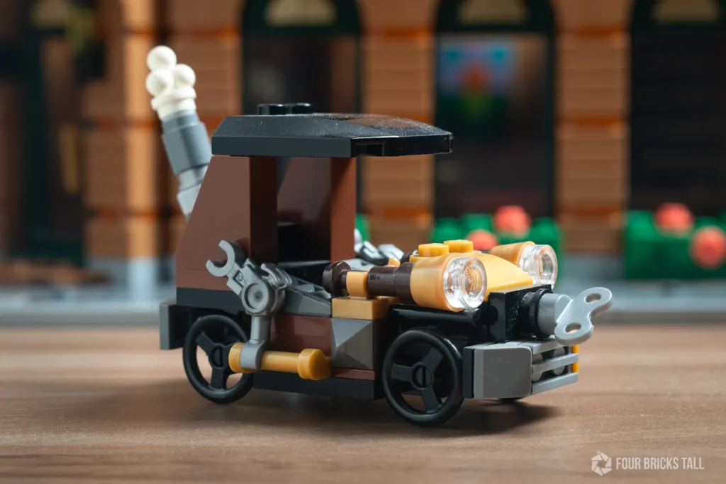steampunk city car