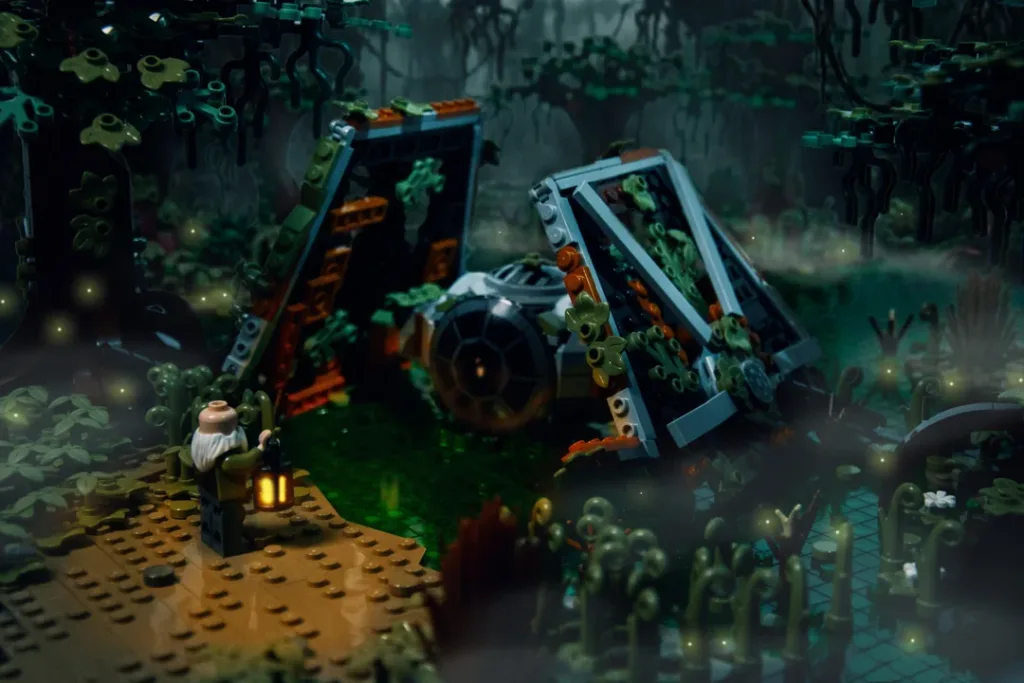 crashed tie fighter
